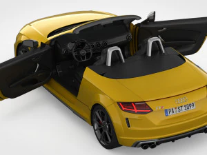 audi tt roadster 2019 detailed interior 3D Model