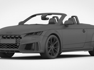 audi tt roadster 2019 detailed interior 3D 模型