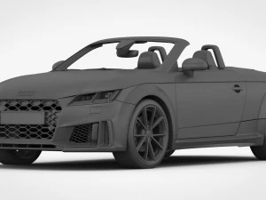 audi tt roadster 2019 detailed interior 3D Model