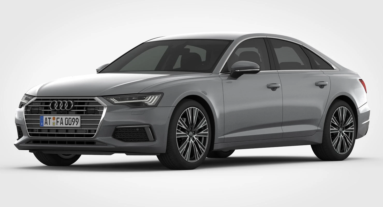 audi a6 2019 detailed interior 3D Model .c4d .max .obj .3ds .fbx .stl .blend