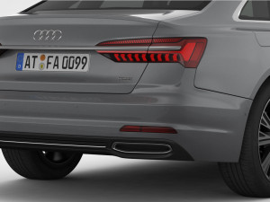 audi a6 2019 detailed interior Modèle 3D