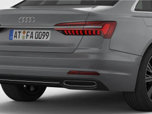 audi a6 2019 detailed interior 3D Model