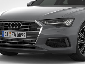audi a6 2019 detailed interior Modèle 3D