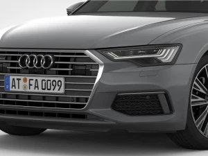 audi a6 2019 detailed interior 3D Model