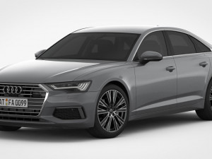 audi a6 2019 detailed interior Modèle 3D