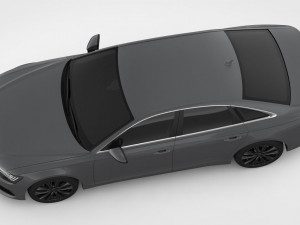 audi a6 2019 detailed interior Modèle 3D