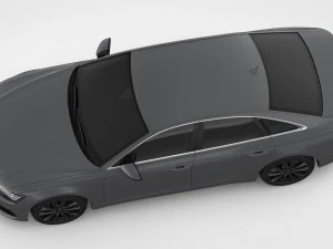 audi a6 2019 detailed interior 3D Model