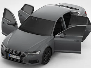 audi a6 2019 detailed interior 3D Model