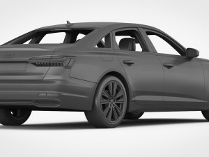 audi a6 2019 detailed interior Modèle 3D