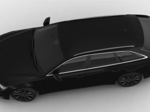 audi a6 avant 2019 detailed interior Model 3D