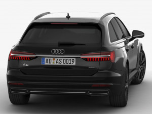 audi a6 avant 2019 detailed interior Model 3D