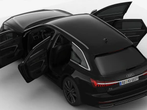 audi a6 avant 2019 detailed interior 3D Model