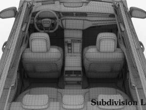 audi a6 avant 2019 detailed interior Model 3D