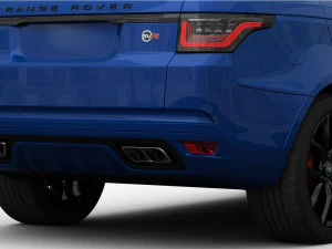 range rover sport svr 2018 detailed interior 3D Model