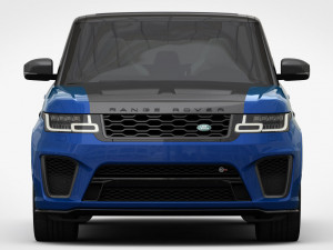 range rover sport svr 2018 detailed interior Modello 3D