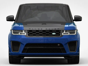 range rover sport svr 2018 detailed interior 3D Model