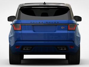 range rover sport svr 2018 detailed interior Modello 3D