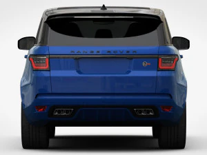 range rover sport svr 2018 detailed interior 3D Model