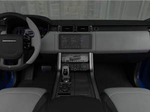 range rover sport svr 2018 detailed interior Modello 3D