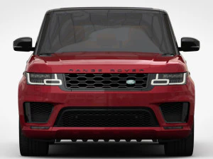 range rover sport 2018 detailed interior 3D Model