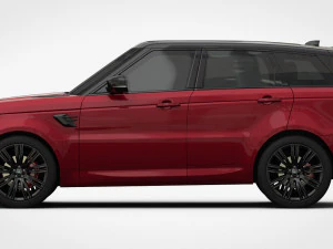 range rover sport 2018 detailed interior 3D Model