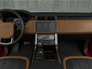 range rover sport 2018 detailed interior 3D Модель