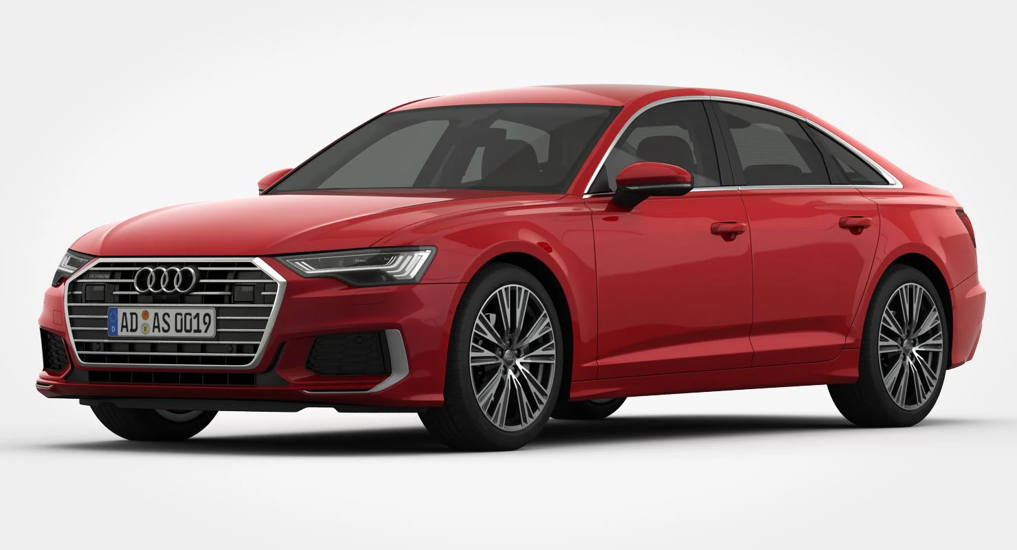 audi a6 s-line 2019 3D Model .c4d .max .obj .3ds .fbx .stl .blend 