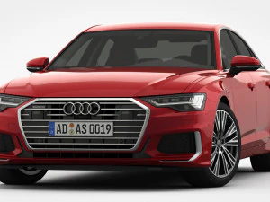 audi a6 s-line 2019 3D Model