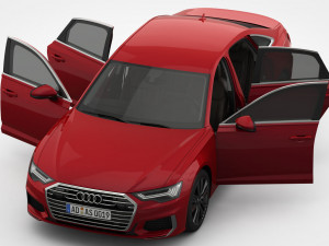 audi a6 s-line 2019 Model 3D