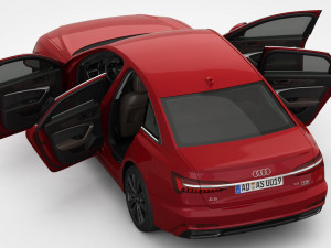 audi a6 s-line 2019 Model 3D