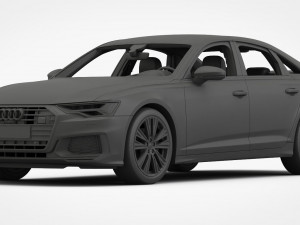 audi a6 s-line 2019 Model 3D