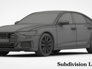 audi a6 s-line 2019 Model 3D