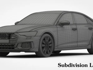 audi a6 s-line 2019 3D Model