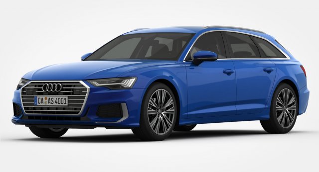audi a6 s-line avant 2019 3D Model .c4d .max .obj .3ds .fbx .stl .blend 
