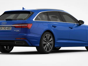 audi a6 s-line avant 2019 3D Model