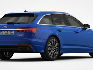 audi a6 s-line avant 2019 3D Model