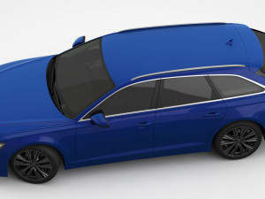 audi a6 s-line avant 2019 3D Model