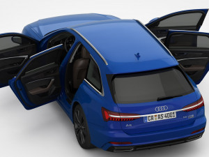 audi a6 s-line avant 2019 3D Model