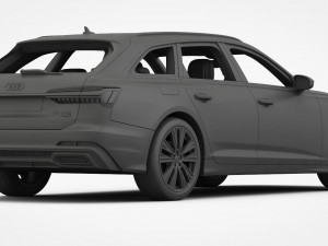 audi a6 s-line avant 2019 3D Model