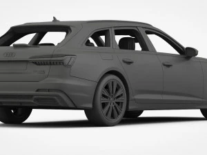 audi a6 s-line avant 2019 3D Model