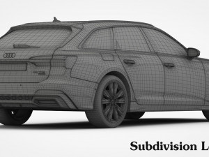 audi a6 s-line avant 2019 3D Model