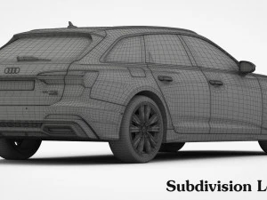 audi a6 s-line avant 2019 3D Model
