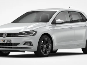 volkswagen polo 2018 detaylı i&ccedil; mekan 3D Model