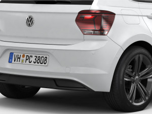 volkswagen polo 2018 detailed interior Model 3D