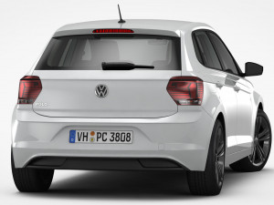 volkswagen polo 2018 detailed interior Model 3D