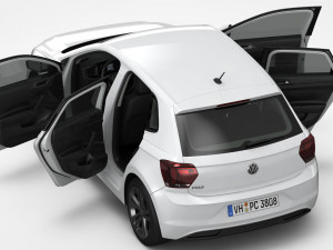 volkswagen polo 2018 detailed interior Model 3D