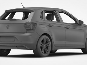 volkswagen polo 2018 detailed interior Model 3D