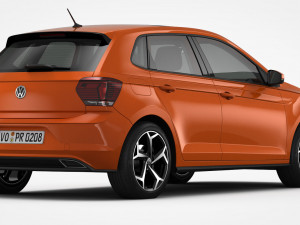 volkswagen polo r-line 2018 Modèle 3D