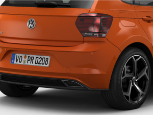 volkswagen polo r-line 2018 Modèle 3D