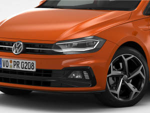 volkswagen polo r-line 2018 Modèle 3D